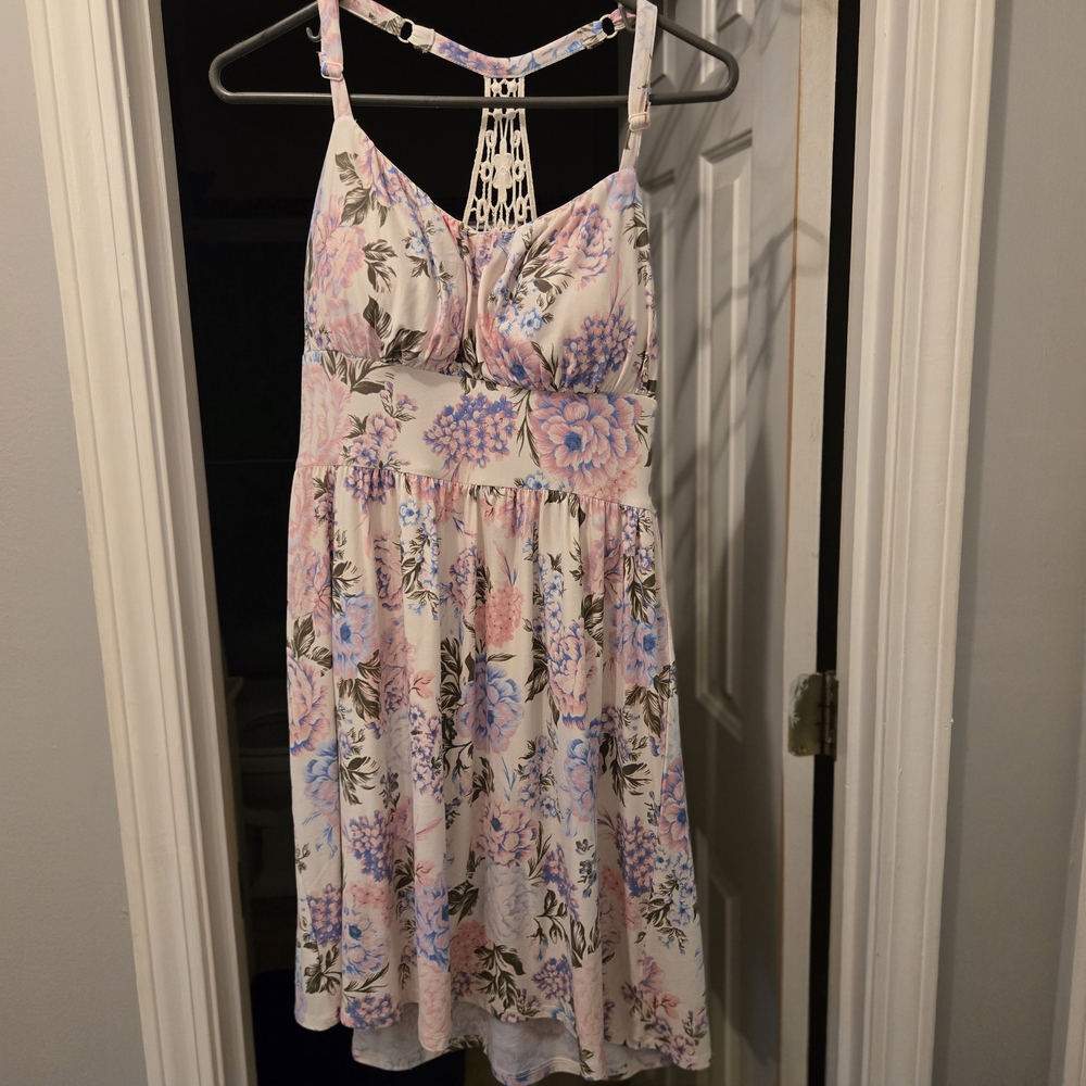 Floral Sundress with Crochet Back